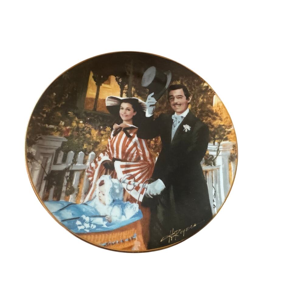 Limited ed W.S. George Collectors plate Strolling in Atlanta Gone with the wind